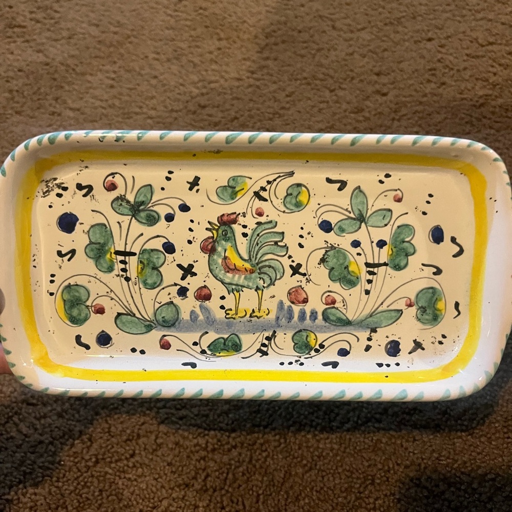 Italian ceramic tray